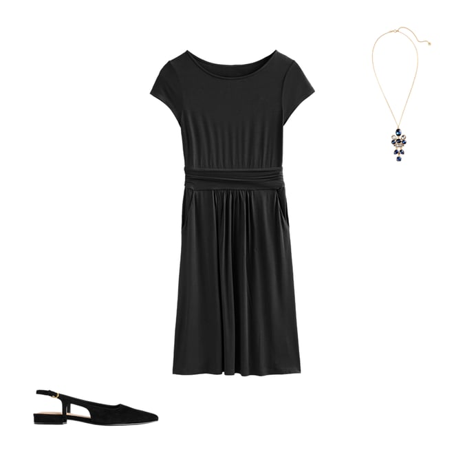 Amelie Jersey Dress - Black