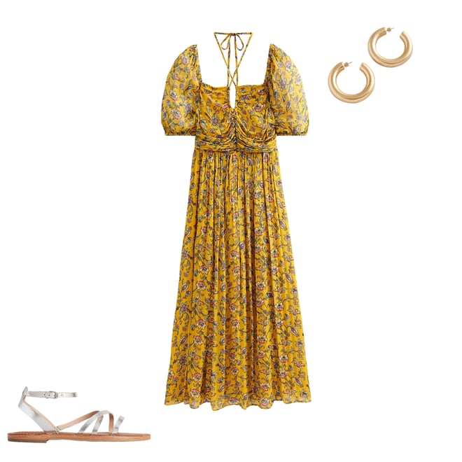 Boden hotsell mustard dress