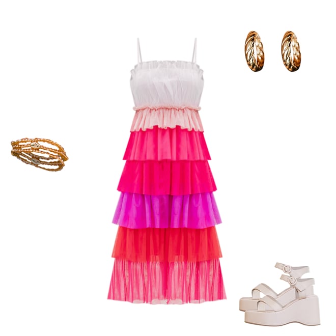 Find Myself Multi Color Tiered Tulle Dress FINAL SALE – Pink Lily