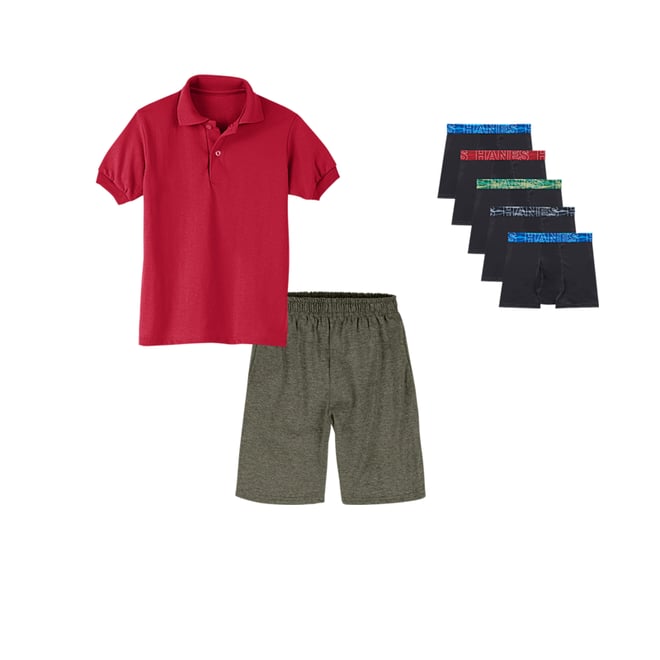 Hanes pocket polo best sale