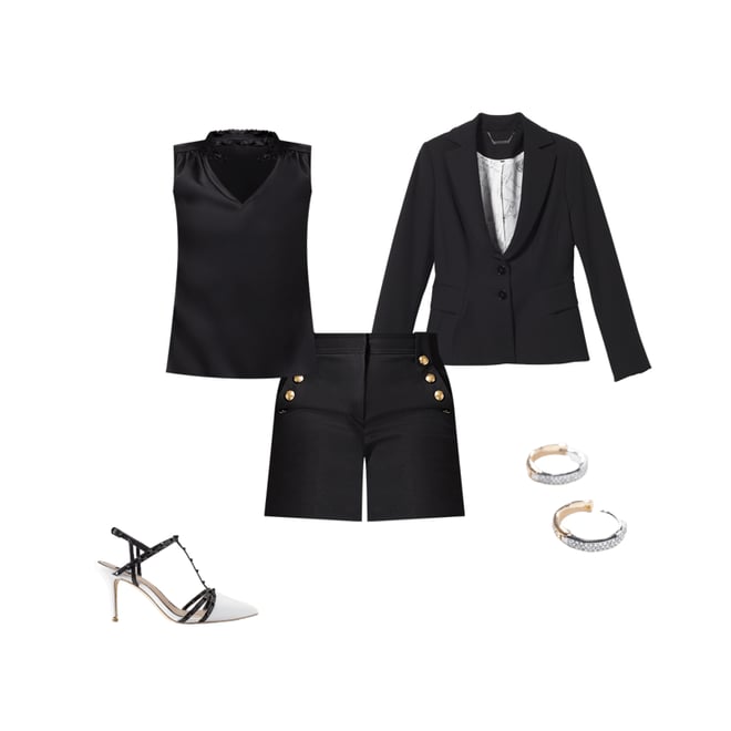 Fashion Look Featuring White House Black Market Petite Jackets and