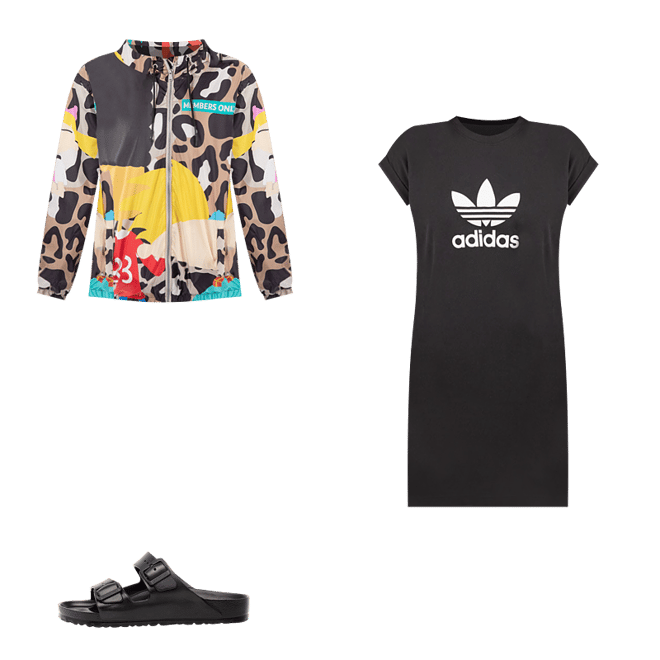 Shop adidas Trefoil T-Shirt Dress IC5483 black | SNIPES USA