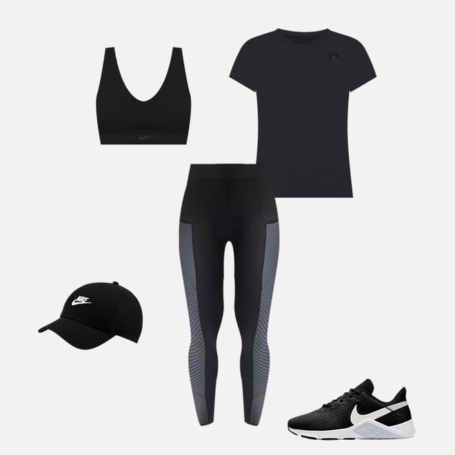 Black Fitness Leggings - Monochrome - Training - JD Sports Global