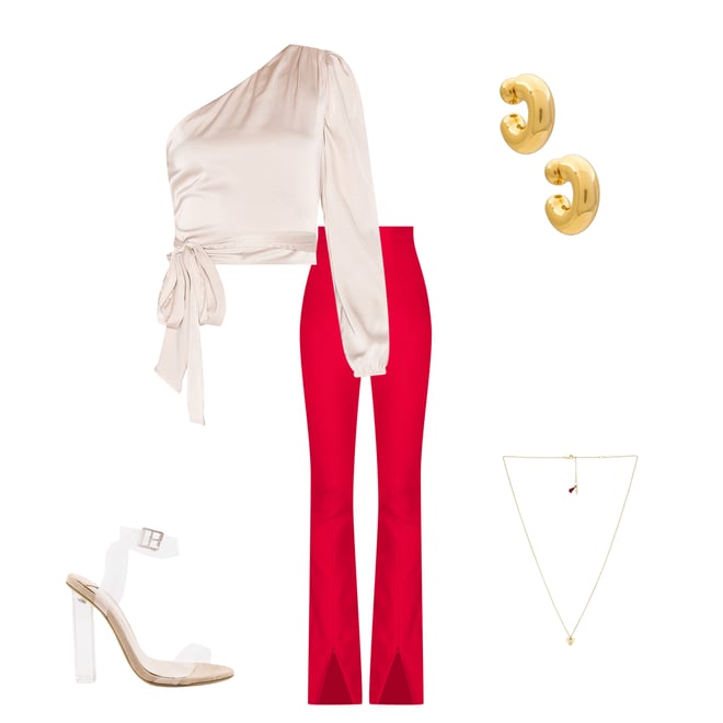 1st bundle featuring 4 items which compliment Scottie One Shoulder Top