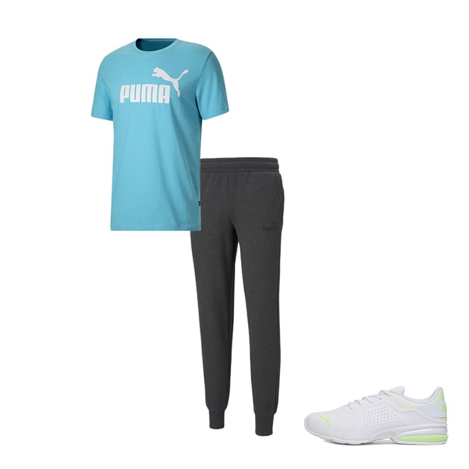 Puma essentials skinny best sale fit joggers in gre