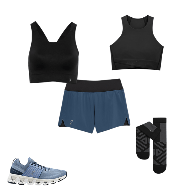 Women's Race Crop | Black | On United States