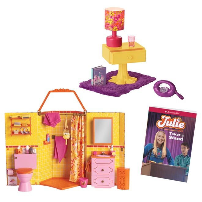 american girl julie's bathroom set