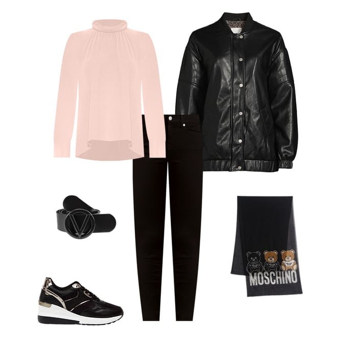 Moschino flats discount polyvore