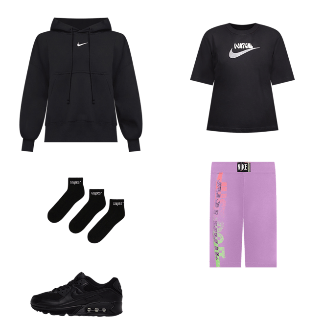 Shop Nike NSW Phoenix Fleece Hoodie DQ5858-019 purple