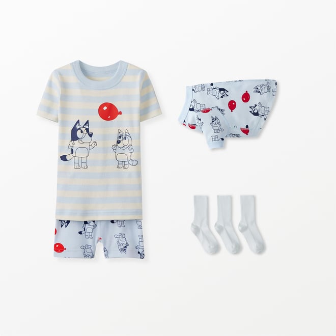 Bluey Short John Pajama Set