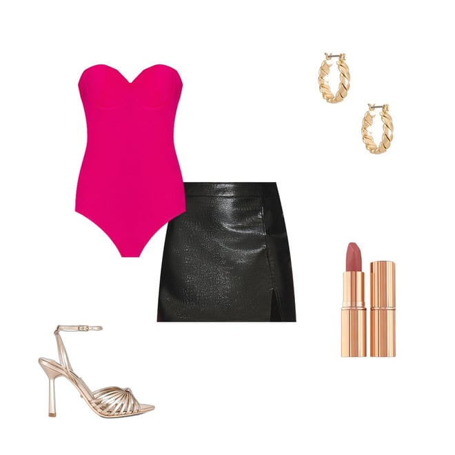 superdown Stef Bustier Bodysuit in Pink | REVOLVE