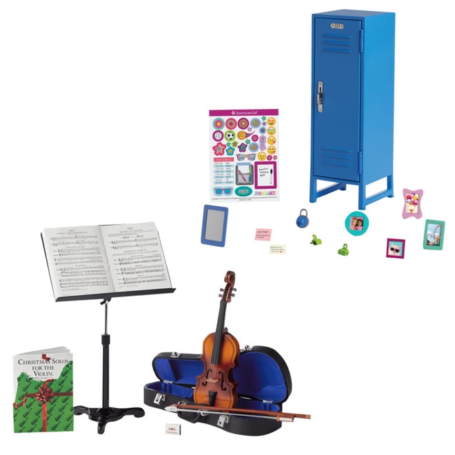 american girl violin and stand