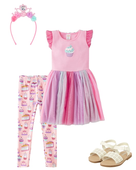 5th bundle featuring 3 items which compliment Girls Dessert Leggings