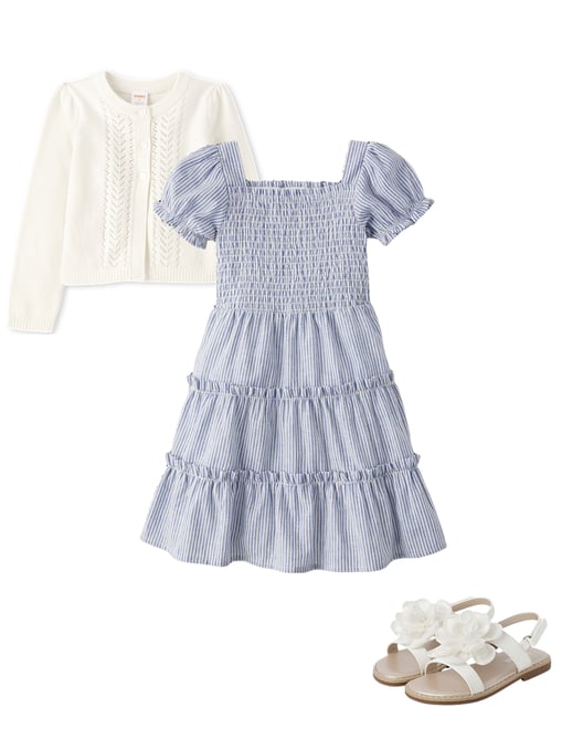 9th bundle featuring 2 items which compliment Girls Pointelle Cardigan