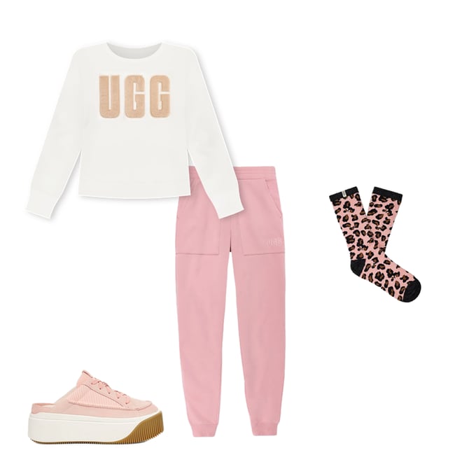 Leslie Graphic Crew Sock | UGG