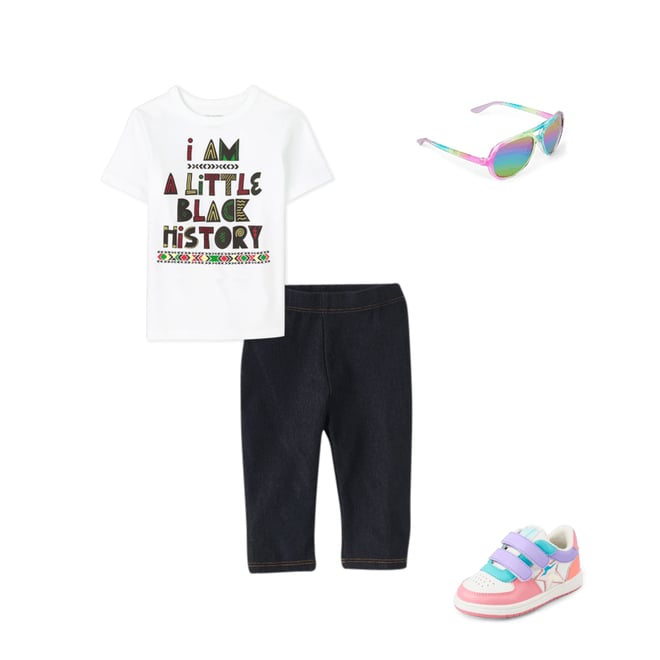 3rd bundle featuring 3 items which compliment Baby And Toddler Girls Faux Denim Capri Leggings