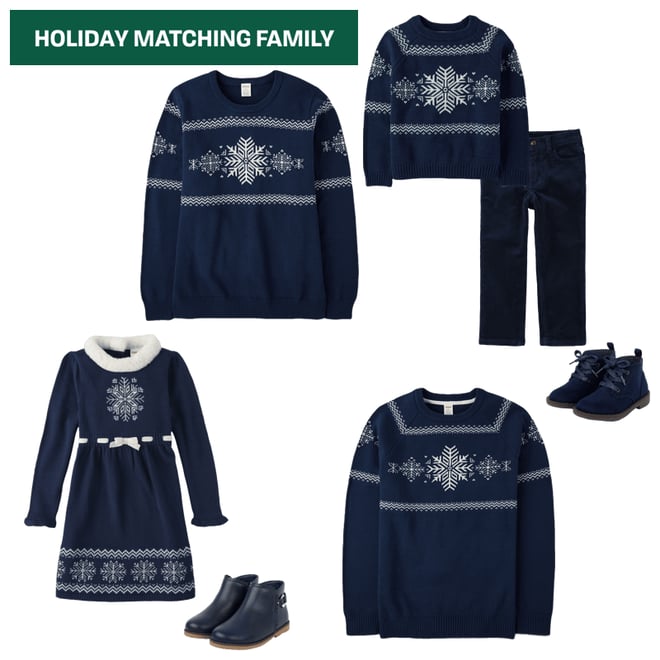 1st bundle featuring 6 items which compliment Womens Matching Family Snowflake Sweater