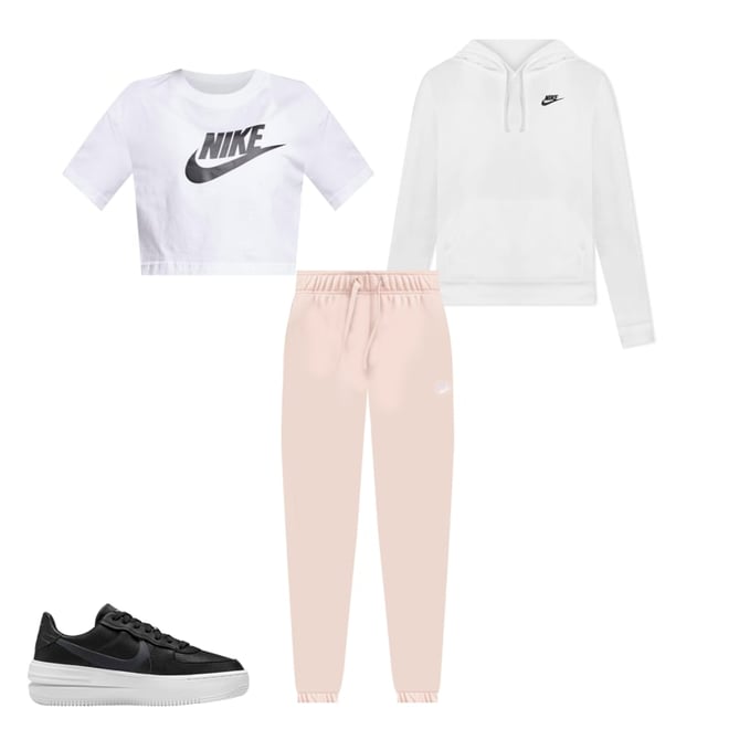 Nike Women's Sportswear Club Fleece Mid-rise Oversized Sweatpants In Pink