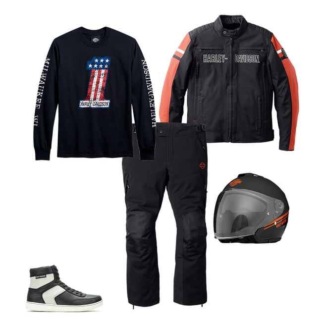 Chaqueta Cuero Hombre Harley-Davidson® Men Hwy-100 Waterproof