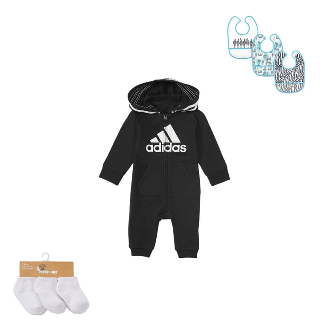 Adidas best sale baby jumpsuit