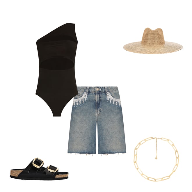 2nd bundle featuring 4 items which compliment Nostalgic Sky Denim Short