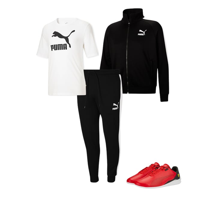 Puma sweatsuit big hot sale and tall