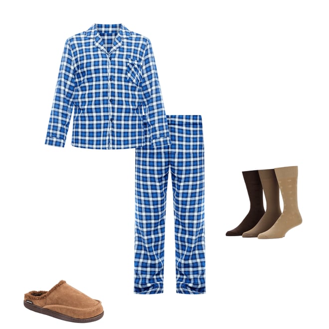 Hanes men's flannel online pajamas