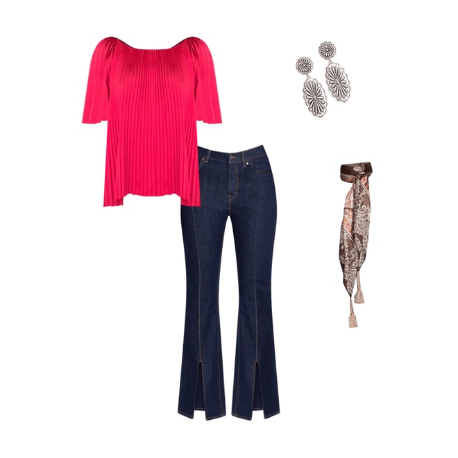 Pleated Balloon Sleeve Blouse – ONS Clothing