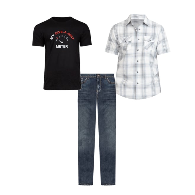 Men's Dark Wash Classic Boot Jeans Warehouse One