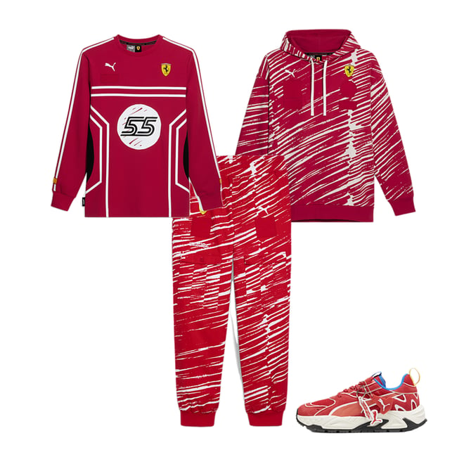 SCUDERIA FERRARI x JOSHUA VIDES Men's Race Pants | PUMA