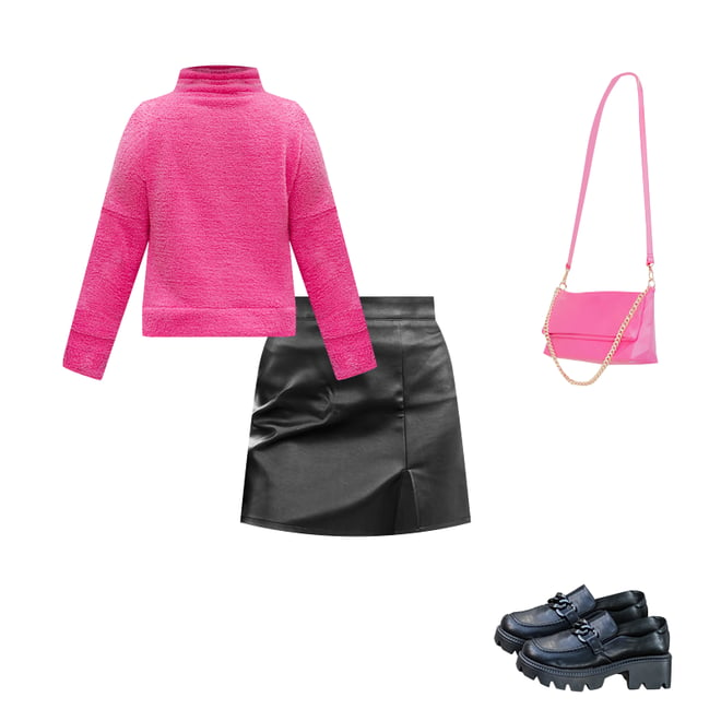 Diva Moment Black Leather Skirt FINAL SALE – Pink Lily
