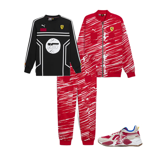 Puma Men's Sf Ferrari Race Street Woven Jacket Jackets