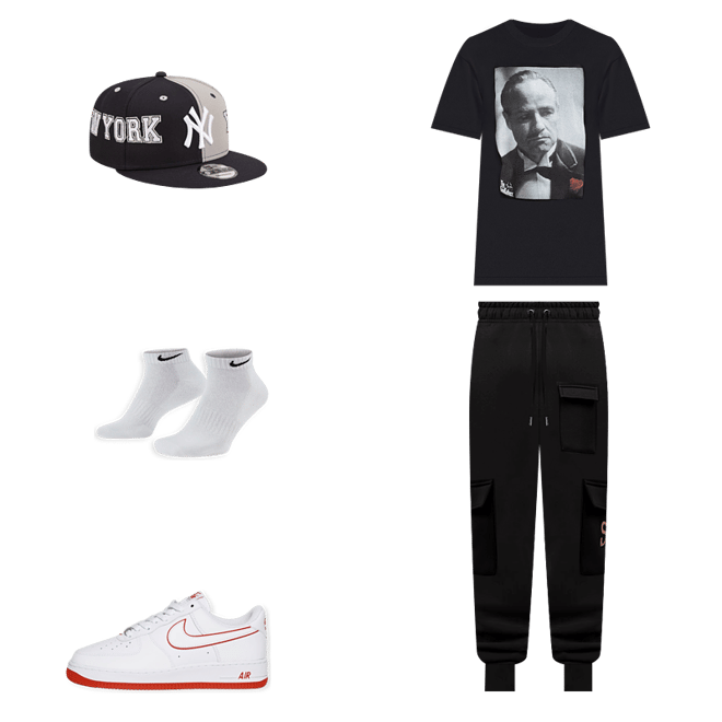 Shop SNIPES Fashion Cargo Sweatpants SNQ323008M-BLK black