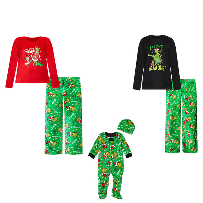 The Grinch Christmas Pajamas Size Medium Men's Shirt Pants Set Dr. Seuss  NEW NWT