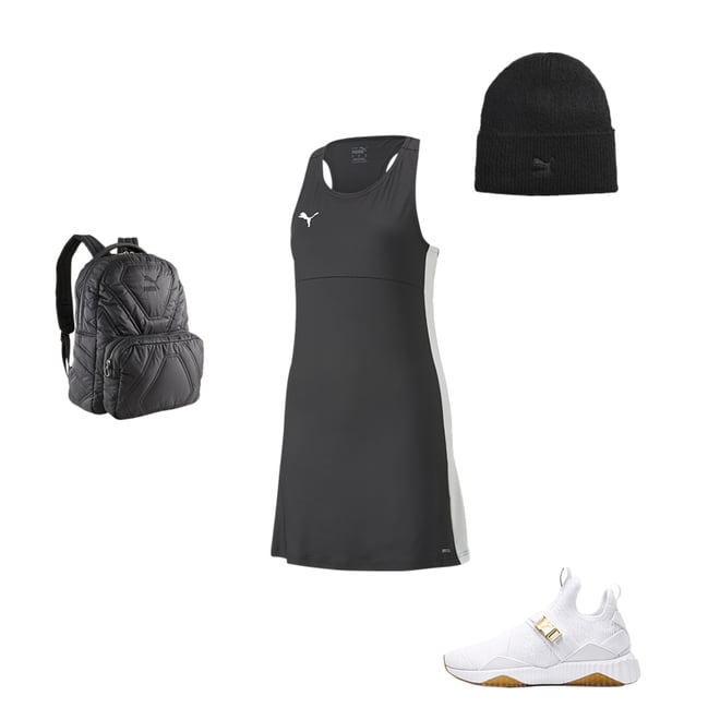 puma defy mid varsity black