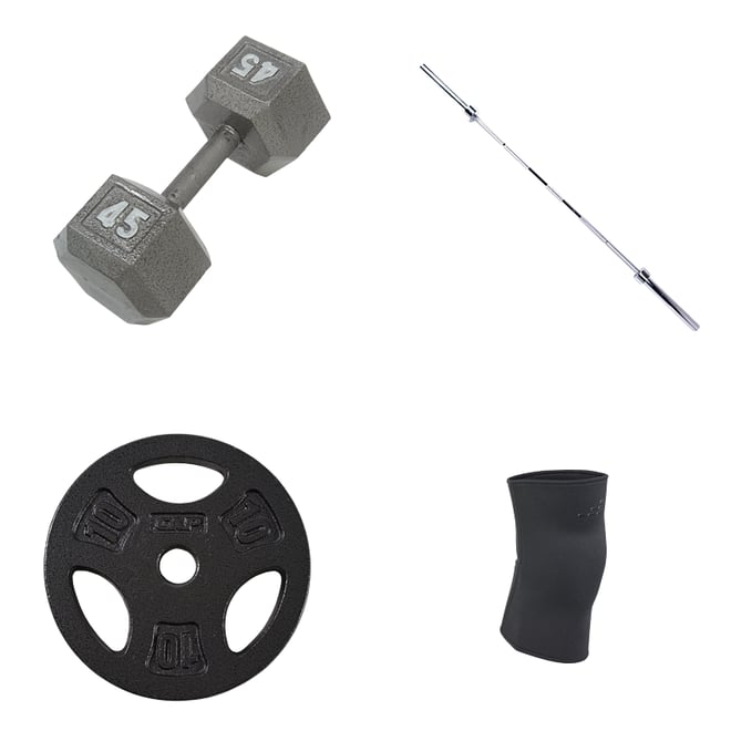 CAP Barbell 45 lb. Solid Hex Dumbbells Academy