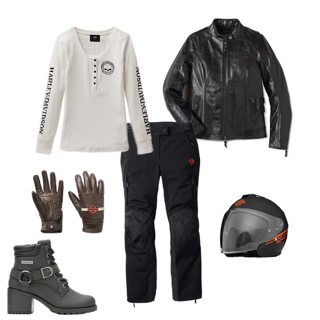 H-D® Flex Layering System Café Racer Leather Jacket Outer Layer