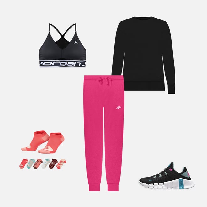Nike Women`s Everyday Lightweight No Show Training Socks 6 Pack (G