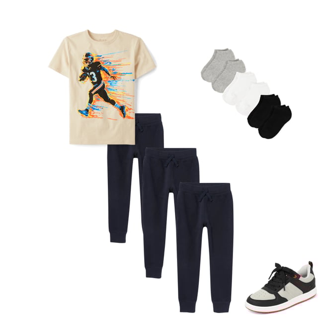 1st bundle featuring 3 items which compliment Kids Fleece Jogger Pants 3-Pack