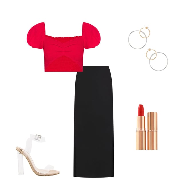 LNA Steph Ribbed Skirt in Black | REVOLVE