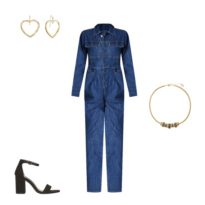 Denim best sale jumpsuit jcpenney