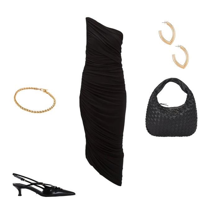 Tony Bianco Koko Slingback in Black Hi Shine | REVOLVE