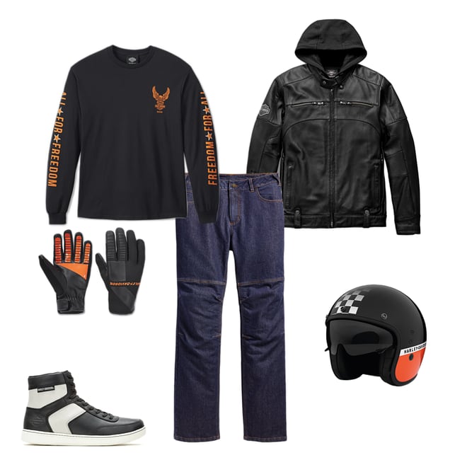 Men's Swingarm 3-in-1 Leather Jacket