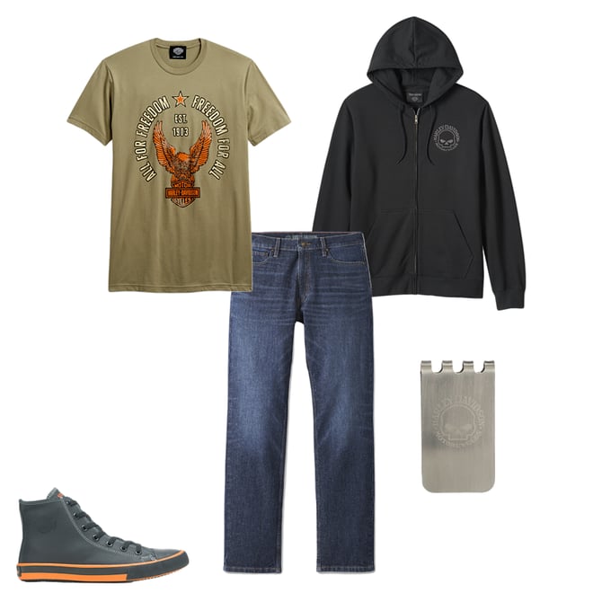 Harley davidson willie g skull hoodie sales