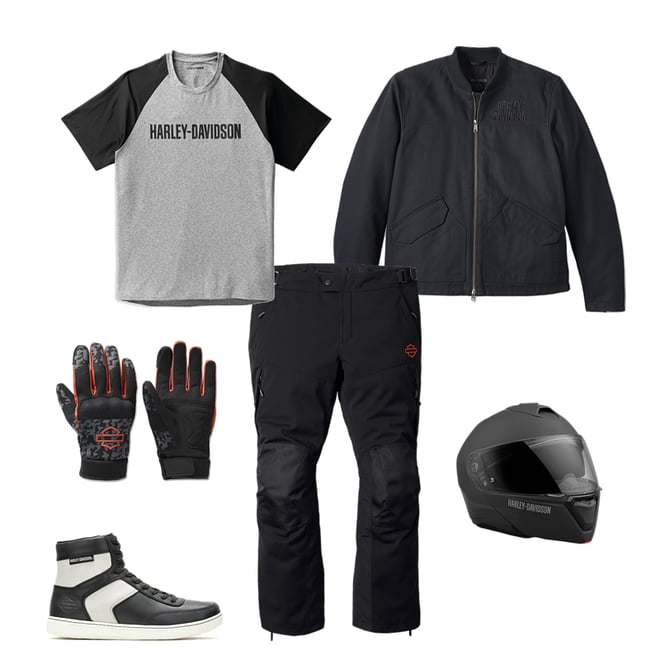 Men's Dyna Knit Mesh Gloves - Camo - Asphalt | Harley-Davidson USA