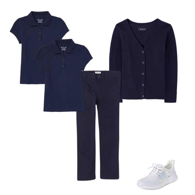 3rd bundle featuring 3 items which compliment Girls Uniform Stretch Skinny Chino Pants