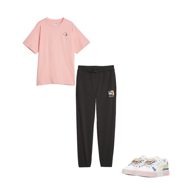 Puma sweatpants and online sweatshirt set