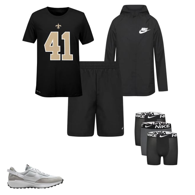 Nike Youth New Orleans Saints Alvin Kamara Name & Number T-Shirt - Hibbett