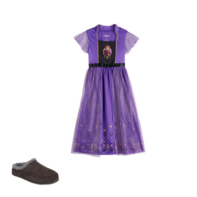 purple night gown