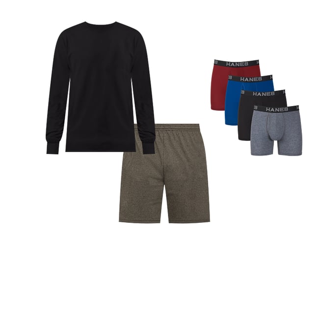 Hanes men's cotton shorts online